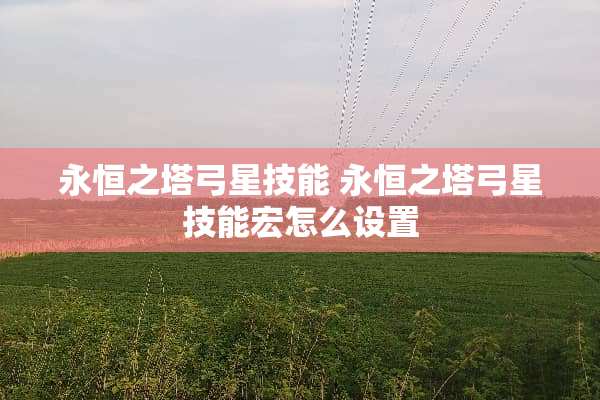 永恒之塔弓星技能 永恒之塔弓星技能宏怎么设置