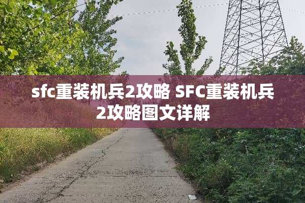 sfc重装机兵2攻略 SFC重装机兵2攻略图文详解