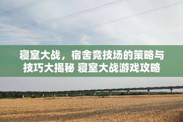 寝室大战，宿舍竞技场的策略与技巧大揭秘 寝室大战游戏攻略