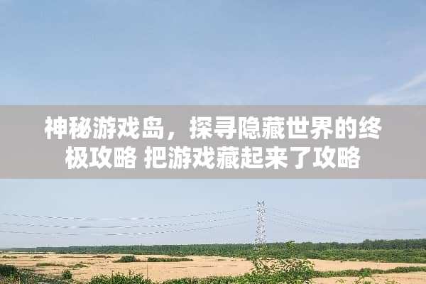 神秘游戏岛，探寻隐藏世界的终极攻略 把游戏藏起来了攻略