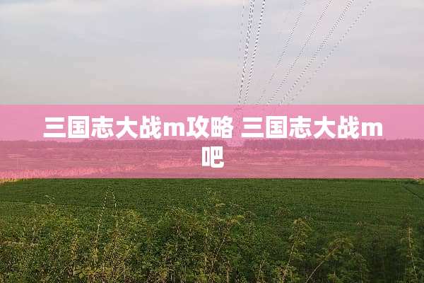 三国志大战m攻略 三国志大战m吧