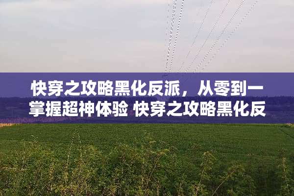 快穿之攻略黑化反派，从零到一掌握超神体验 快穿之攻略黑化反派