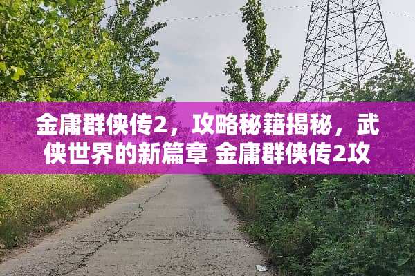 金庸群侠传2，攻略秘籍揭秘，武侠世界的新篇章 金庸群侠传2攻略秘籍