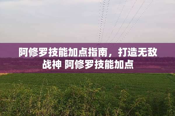 阿修罗技能加点指南，打造无敌战神 阿修罗技能加点
