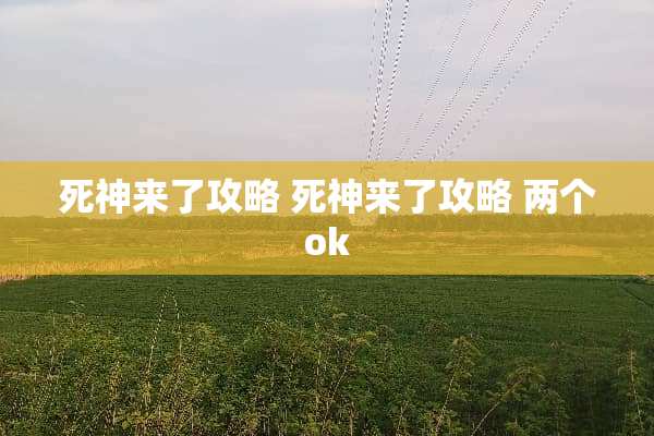 死神来了攻略 死神来了攻略 两个ok