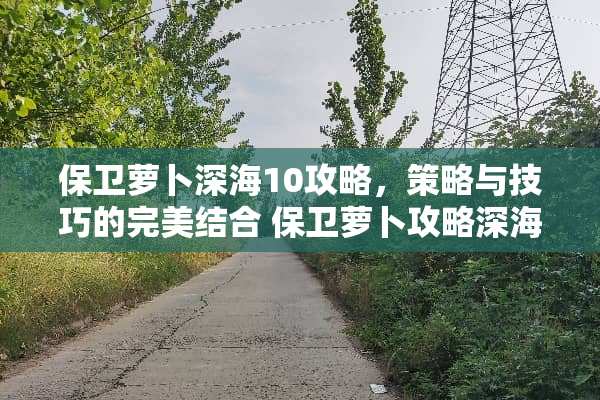 保卫萝卜深海10攻略，策略与技巧的完美结合 保卫萝卜攻略深海10