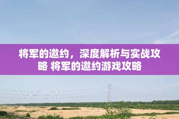 将军的邀约，深度解析与实战攻略 将军的邀约游戏攻略