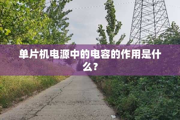 单片机电源中的电容的作用是什么？