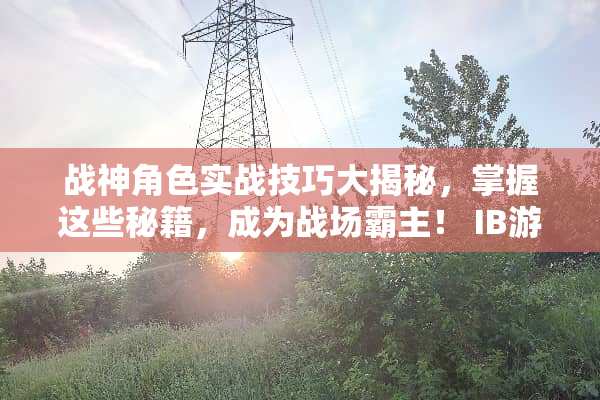 战神角色实战技巧大揭秘，掌握这些秘籍，成为战场霸主！ IB游戏攻略吧哥哥