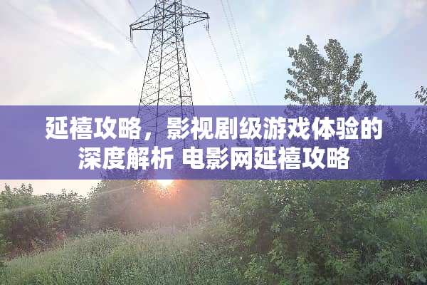 延禧攻略，影视剧级游戏体验的深度解析 电影网延禧攻略