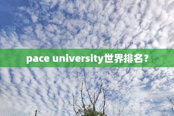 pace university世界排名？