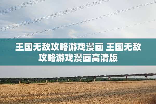 王国无敌攻略游戏漫画 王国无敌攻略游戏漫画高清版