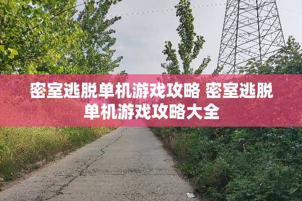 密室逃脱单机游戏攻略 密室逃脱单机游戏攻略大全