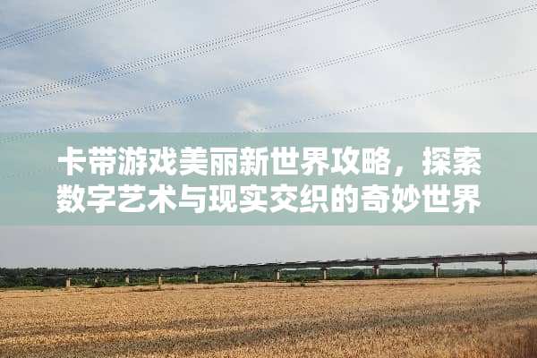 卡带游戏美丽新世界攻略，探索数字艺术与现实交织的奇妙世界 卡带游戏美丽新世界攻略
