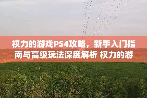 权力的游戏PS4攻略，新手入门指南与高级玩法深度解析 权力的游戏ps4攻略