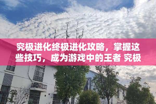 究极进化终极进化攻略，掌握这些技巧，成为游戏中的王者 究极进化攻略