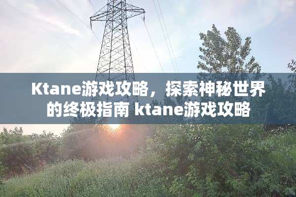 Ktane游戏攻略，探索神秘世界的终极指南 ktane游戏攻略