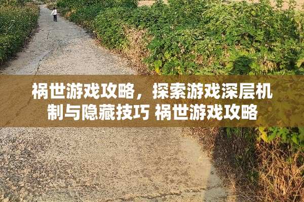 祸世游戏攻略，探索游戏深层机制与隐藏技巧 祸世游戏攻略