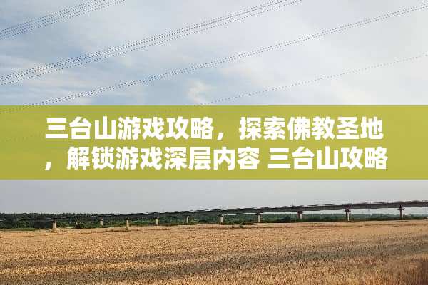 三台山游戏攻略，探索佛教圣地，解锁游戏深层内容 三台山攻略游戏