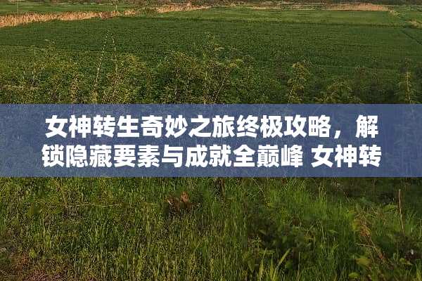 女神转生奇妙之旅终极攻略，解锁隐藏要素与成就全巅峰 女神转生奇妙之旅攻略