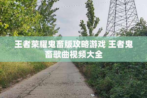 王者荣耀鬼畜版攻略游戏 王者鬼畜歌曲视频大全