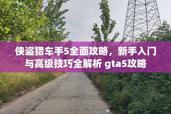 侠盗猎车手5全面攻略，新手入门与高级技巧全解析 gta5攻略
