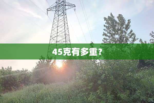 45克有多重？