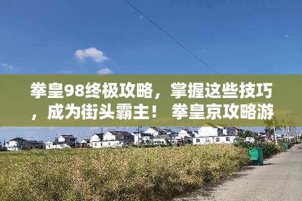 拳皇98终极攻略，掌握这些技巧，成为街头霸主！ 拳皇京攻略游戏