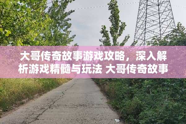 大哥传奇故事游戏攻略，深入解析游戏精髓与玩法 大哥传奇故事游戏攻略