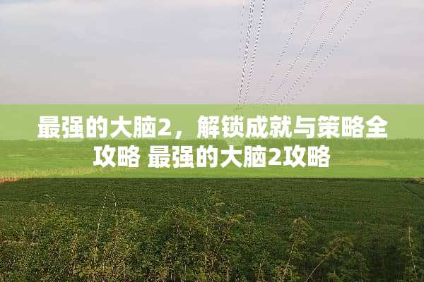 最强的大脑2，解锁成就与策略全攻略 最强的大脑2攻略