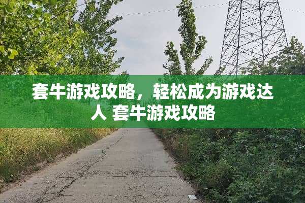 套牛游戏攻略，轻松成为游戏达人 套牛游戏攻略