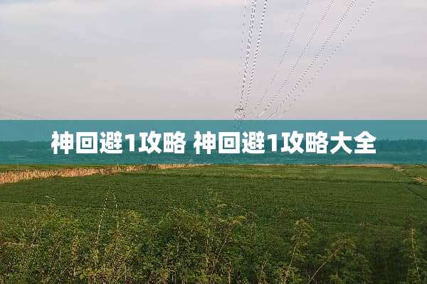 神回避1攻略 神回避1攻略大全