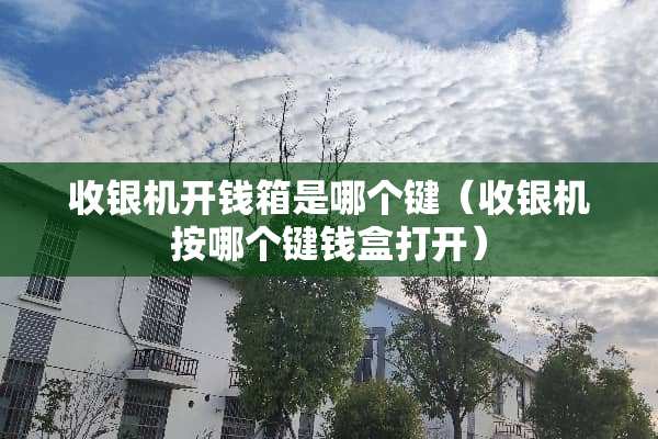 收银机开钱箱是哪个键（收银机按哪个键钱盒打开）