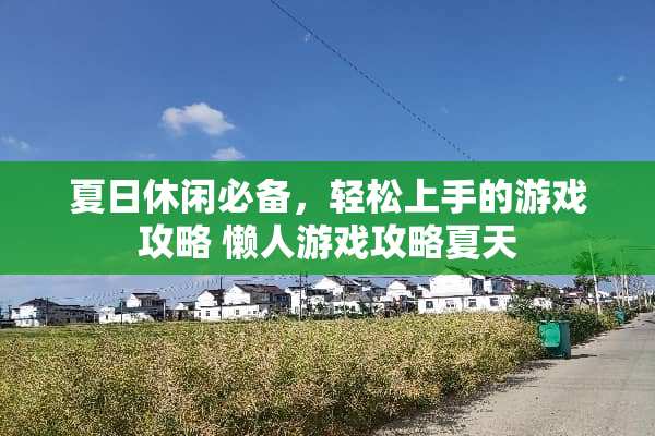 夏日休闲必备，轻松上手的游戏攻略 懒人游戏攻略夏天