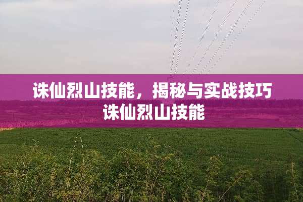 诛仙烈山技能，揭秘与实战技巧 诛仙烈山技能