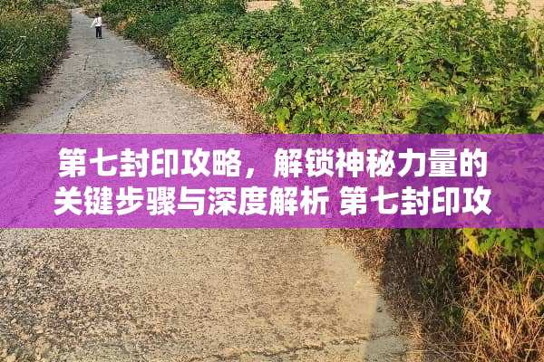 第七封印攻略，解锁神秘力量的关键步骤与深度解析 第七封印攻略