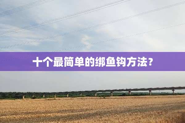 十个最简单的绑鱼钩方法？