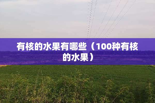 有核的水果有哪些（100种有核的水果）