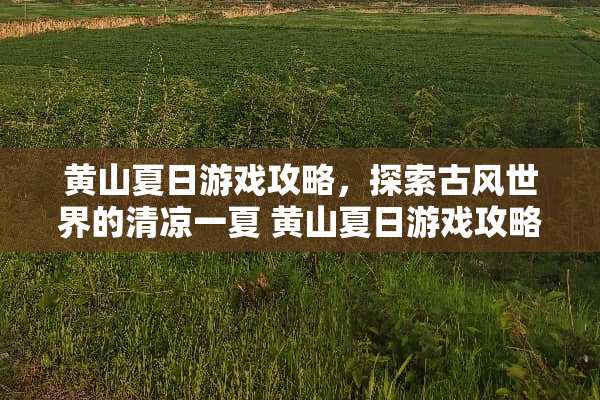 黄山夏日游戏攻略，探索古风世界的清凉一夏 黄山夏日游戏攻略