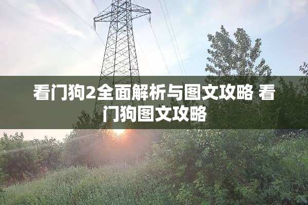 看门狗2全面解析与图文攻略 看门狗图文攻略