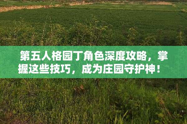 第五人格园丁角色深度攻略，掌握这些技巧，成为庄园守护神！ 第五人格园丁攻略