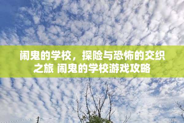 闹鬼的学校，探险与恐怖的交织之旅 闹鬼的学校游戏攻略