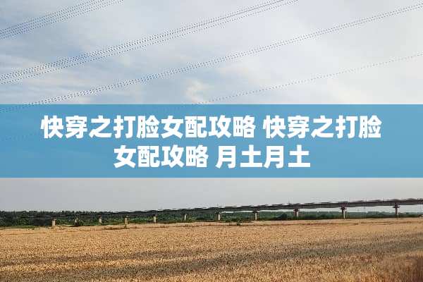 快穿之打脸女配攻略 快穿之打脸女配攻略 月土月土