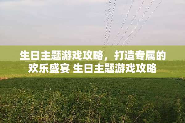 生日主题游戏攻略，打造专属的欢乐盛宴 生日主题游戏攻略