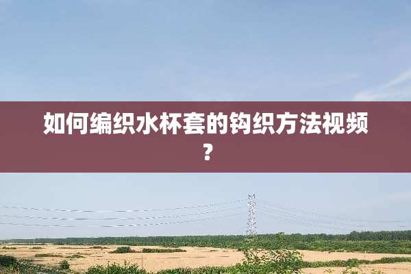 如何编织水杯套的钩织方法视频？
