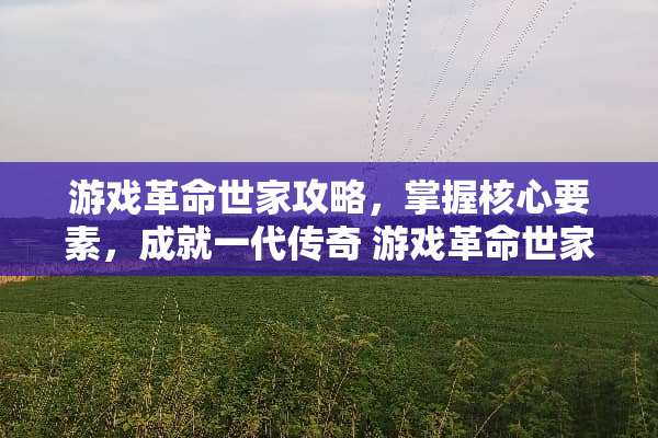游戏**世家攻略，掌握核心要素，成就一代传奇 游戏**世家攻略