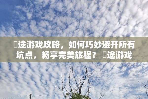 囧途游戏攻略，如何巧妙避开所有坑点，畅享完美旅程？ 囧途游戏攻略18