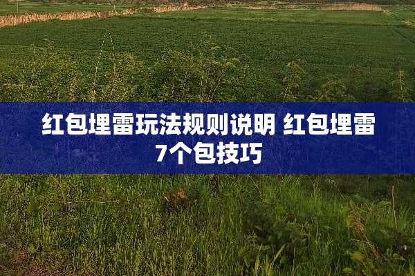 红包埋雷玩法规则说明 红包埋雷7个包技巧
