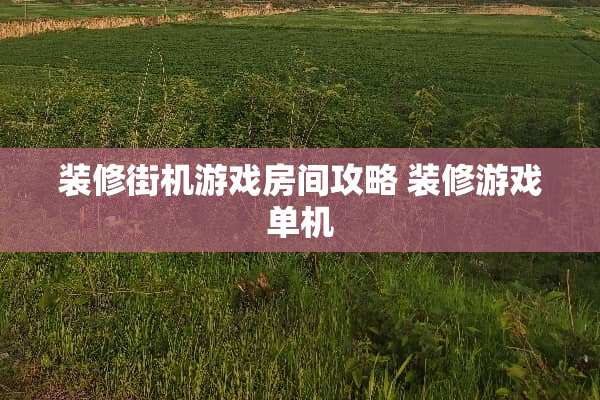 装修街机游戏房间攻略 装修游戏单机