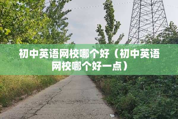 初中英语网校哪个好（初中英语网校哪个好一点）